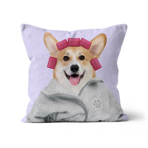 Spa Day: Custom Pet Pillow - Paw & Glory - Dog Portraits - Pet Portraits