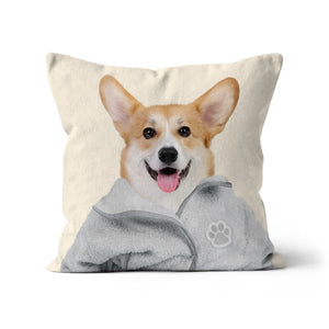 Spa Day: Custom Pet Pillow - Paw & Glory - Dog Portraits - Pet Portraits