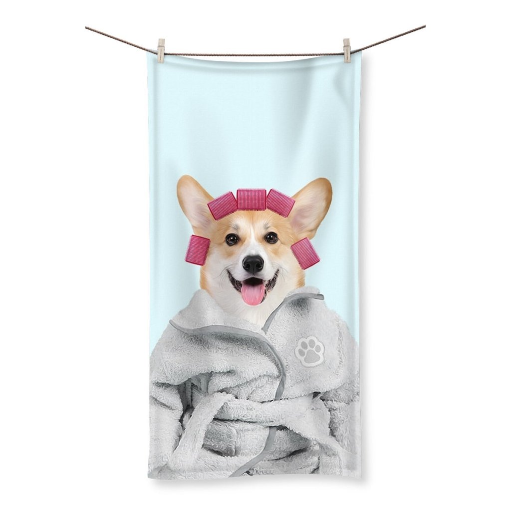Spa Day: Custom Pet Towel - Paw & Glory - Dog Portraits - Pet Portraits