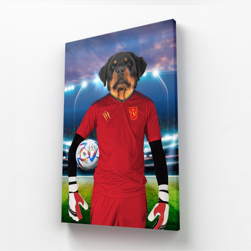 Pet Portraits | Spain Football Team (FIFA 2022): Custom Pet Canvas | Paw & Glory