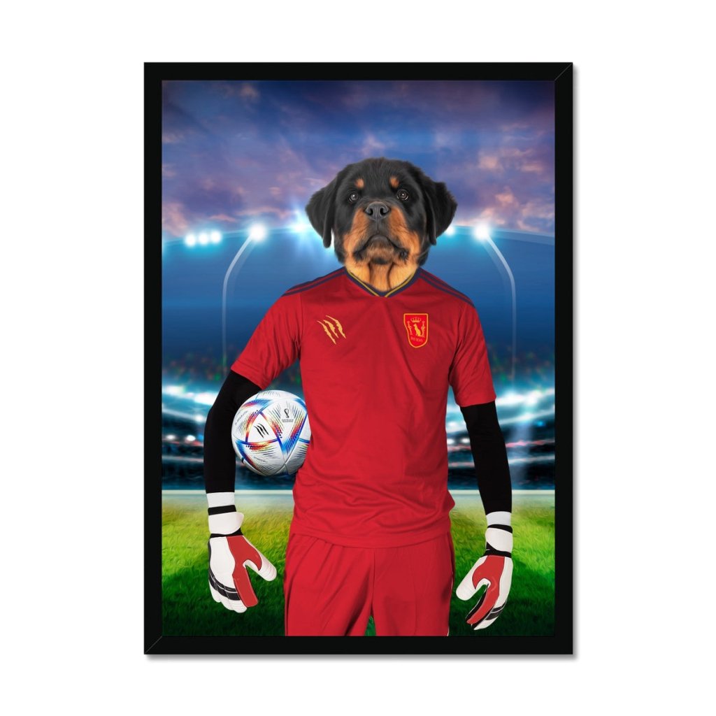 Pet Portraits | Spain Football Team (FIFA 2022): Custom Pet Portrait | Paw & Glory
