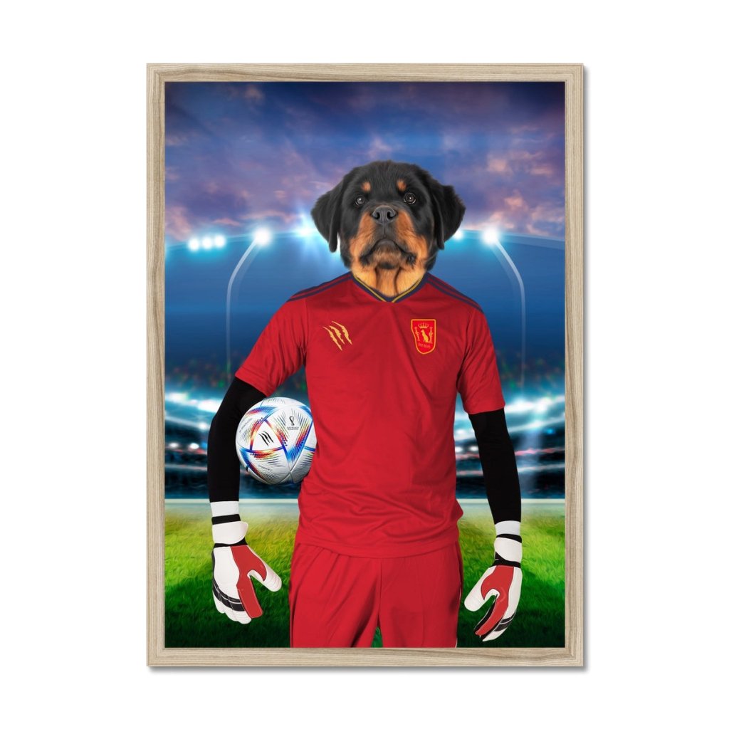 Pet Portraits | Spain Football Team (FIFA 2022): Custom Pet Portrait | Paw & Glory