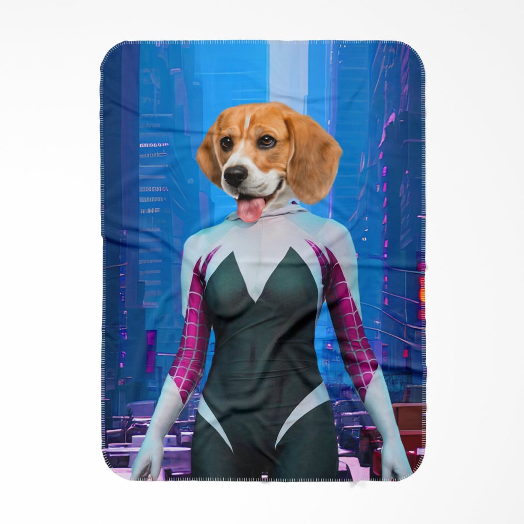 Pet Portraits | Spider Girl: Custom Pet Blanket | Paw & Glory