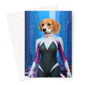 Spider Girl: Custom Pet Greeting Card