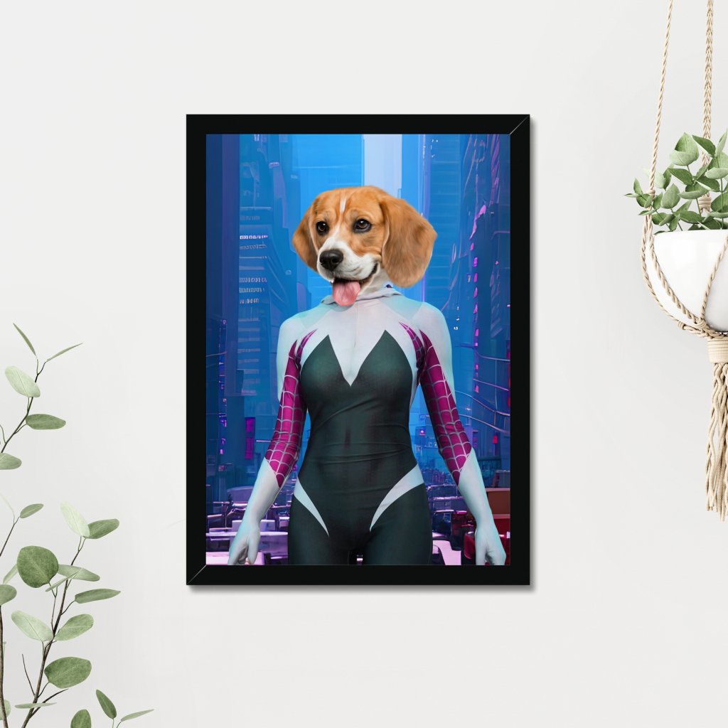 Pet Portraits | Spider Girl: Custom Pet Portrait | Paw & Glory