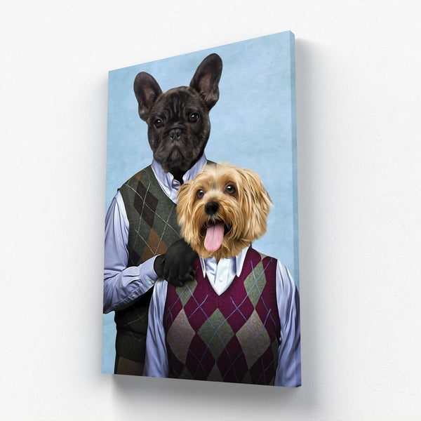 Stepbrother Comedy Duo Custom Pet Canvas | Custom Pet Canvas | Paw & Glory