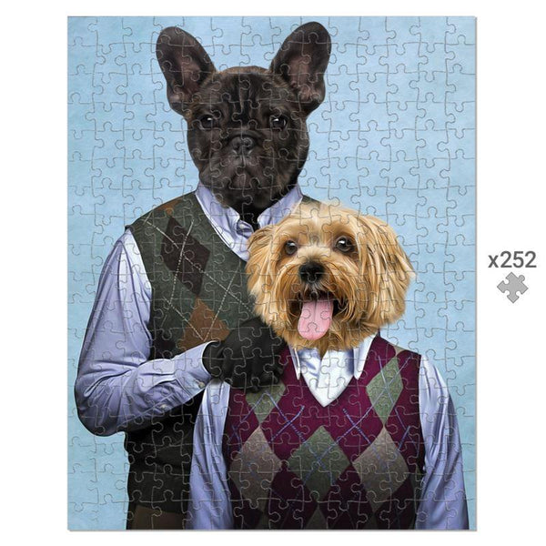 Stepbrother Comedy Duo Custom Pet Puzzle | Funny Pet Portrait | Paw & Glory