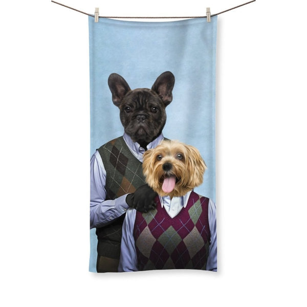 Stepbrother Comedy Duo Custom Pet Towel | Pet Lover Gift | Paw & Glory