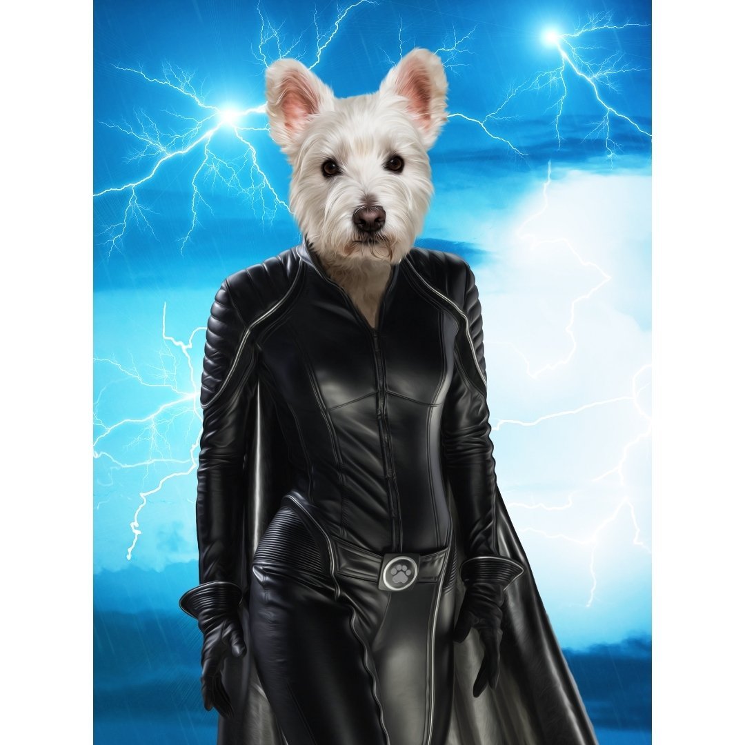 Storm (Marvel Inspired): Custom Digital Download Pet Portrait - Paw & Glory - Dog Portraits - Pet Portraits