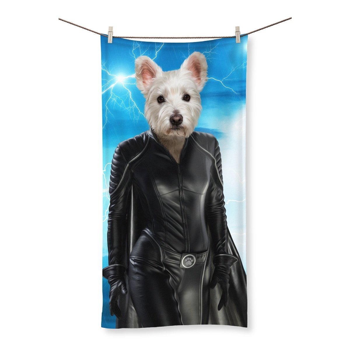 Storm Hero Custom Pet Towel | Custom Pet Portrait | Paw & Glory