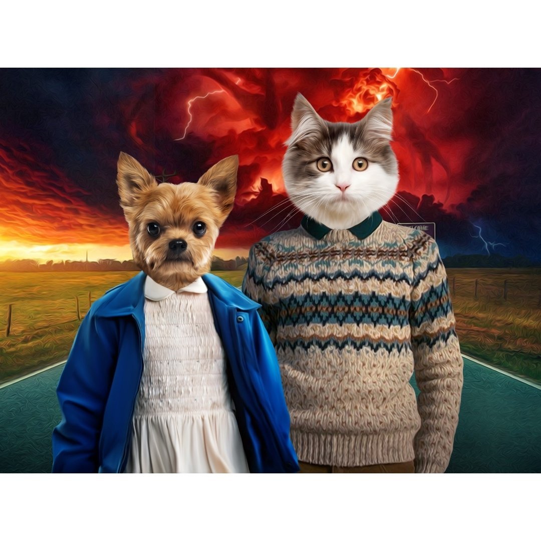 Retro 80s Sci-Fi Custom Digital Download Pet Portrait...