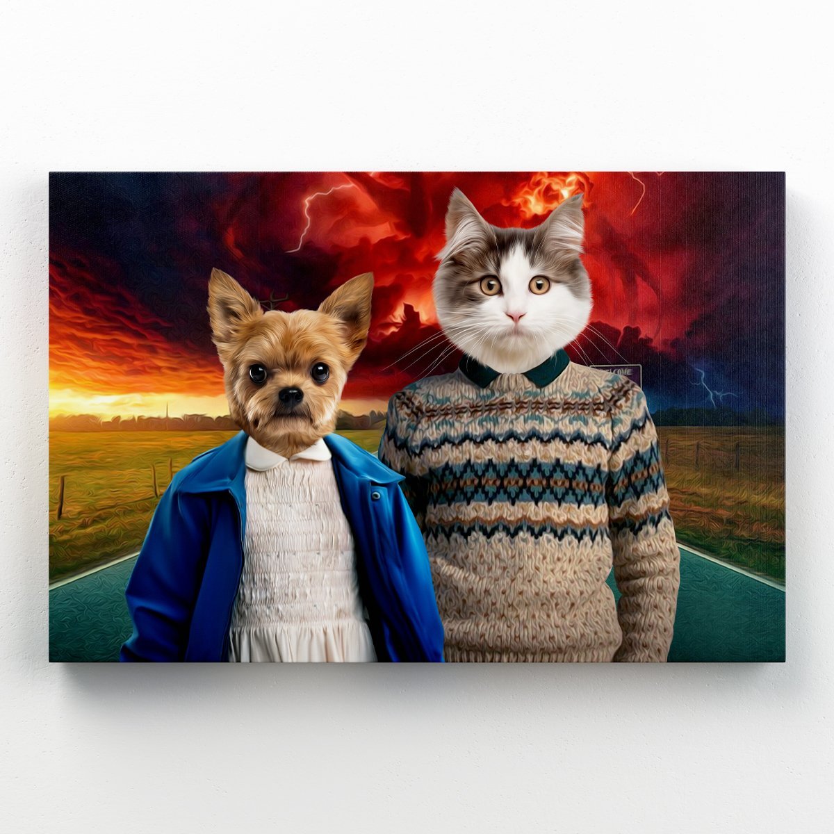 Pet Portraits | Stranger Things: Custom Pet Canvas | Paw & Glory
