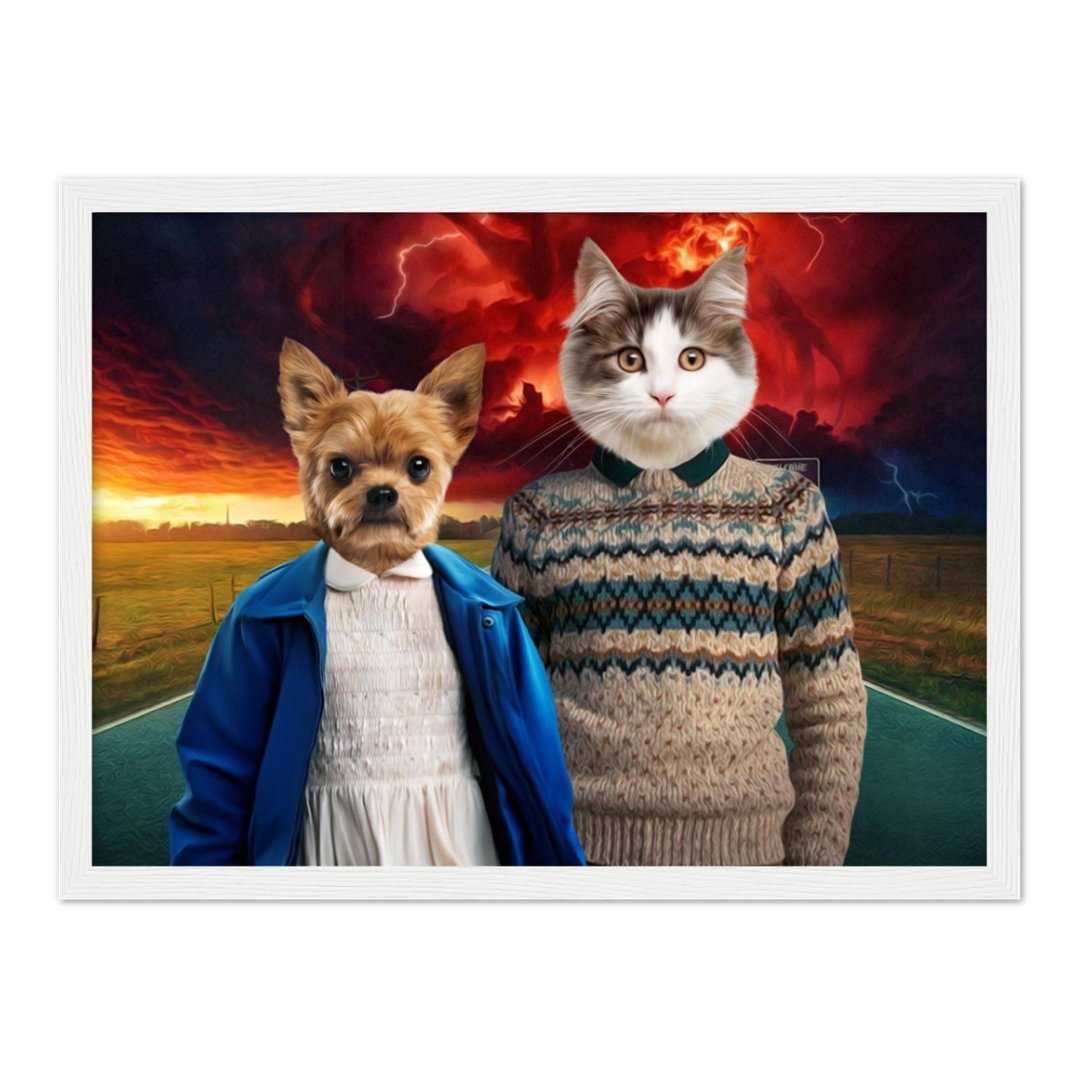 Retro 80s Sci-Fi Custom Pet Portrait | Custom Pet Portrait | Paw & Glory