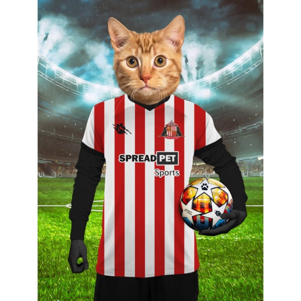 Pet Portraits | Sunderland Football Club: Custom Digital Download Pet Portrait | Paw & Glory