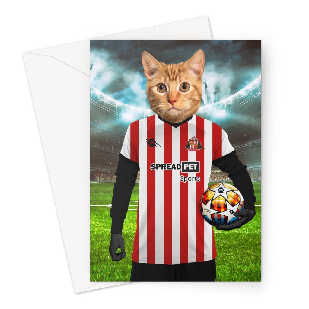 Pet Portraits | Sunderland Football Club: Custom Pet Greeting Card | Paw & Glory