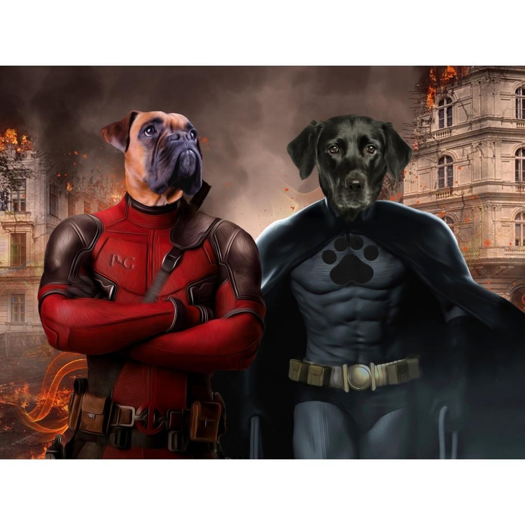 Pet Portraits | Super Dogs: Custom Digital Download Pet Portrait | Paw & Glory