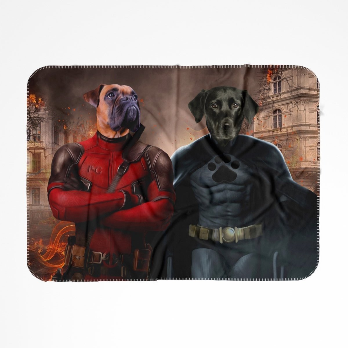 Pet Portraits | Super Dogs: Custom Pet Blanket | Paw & Glory