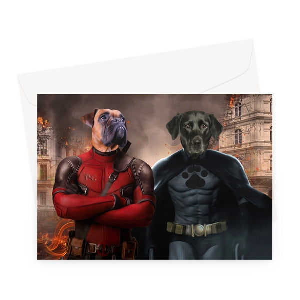 Super Dogs Custom Pet Greeting Card | Pet Lover Gift | Paw & Glory