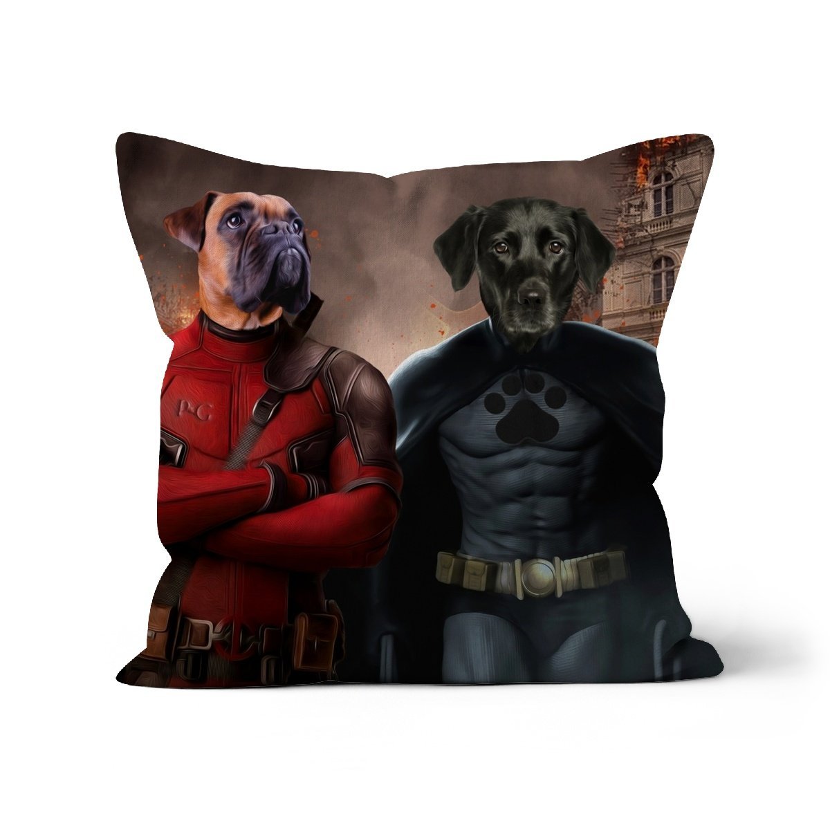 Super Dogs: Custom Pet Pillow - Paw & Glory - Dog Portraits - Pet Portraits