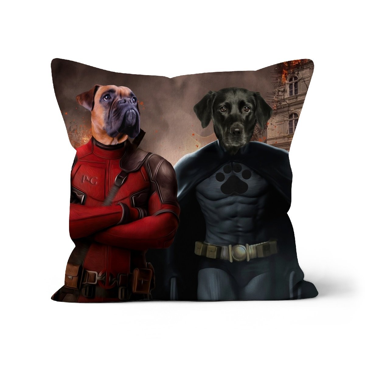 Super Dogs: Custom Pet Pillow - Paw & Glory - Dog Portraits - Pet Portraits