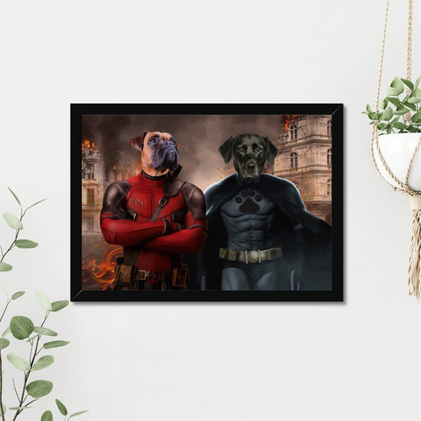 Super Dogs Custom Pet Portrait | Custom Pet Portrait | Paw & Glory