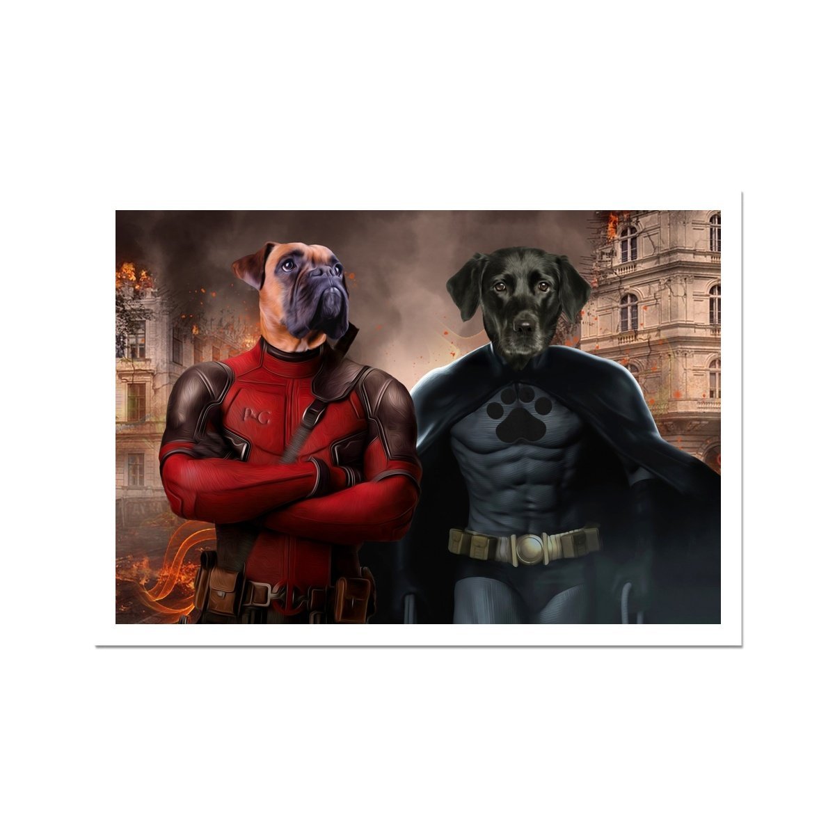 Super Dogs: Custom Pet Portrait - Paw & Glory - Dog Portraits - Pet Portraits