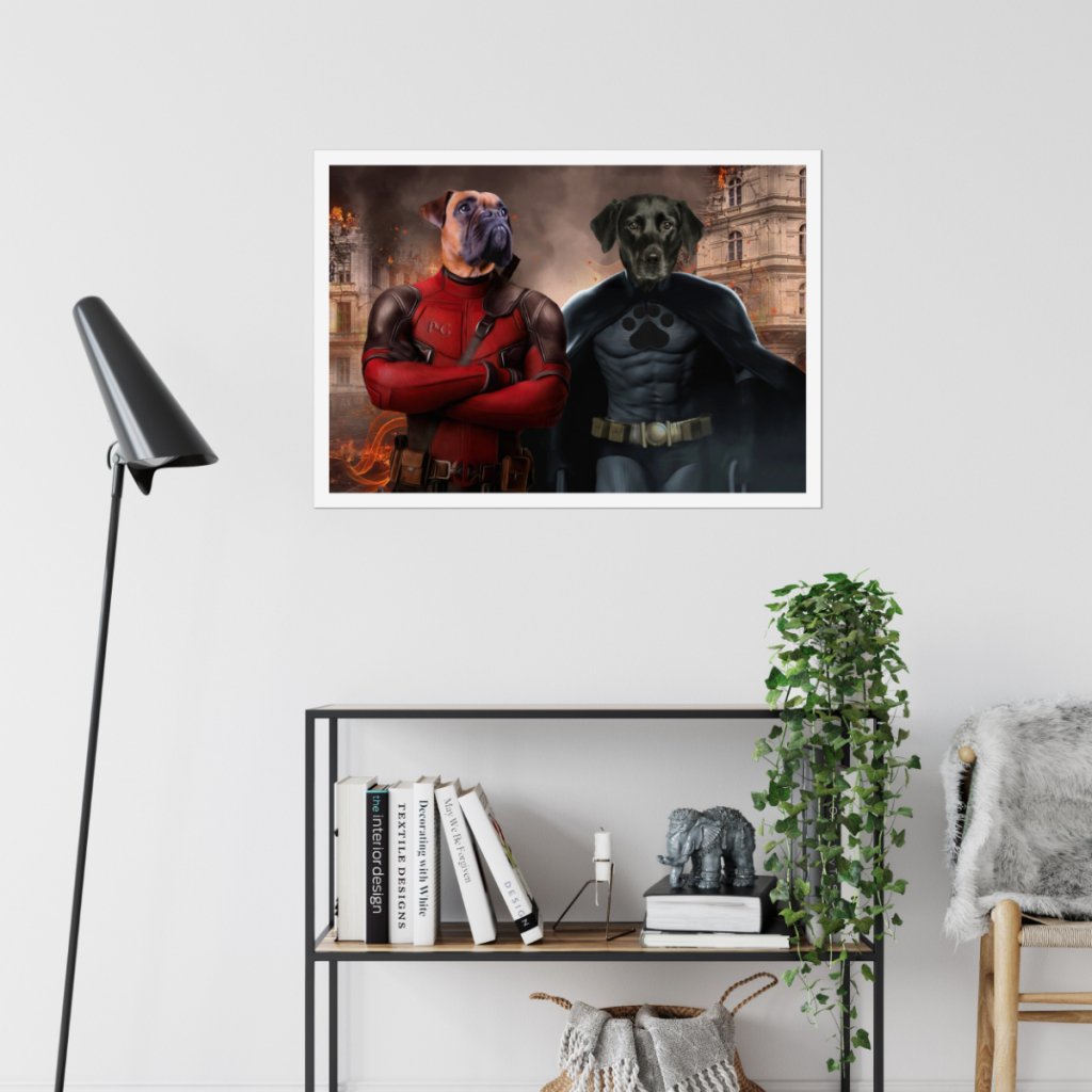 Pet Portraits | Super Dogs: Custom Pet Poster | Paw & Glory