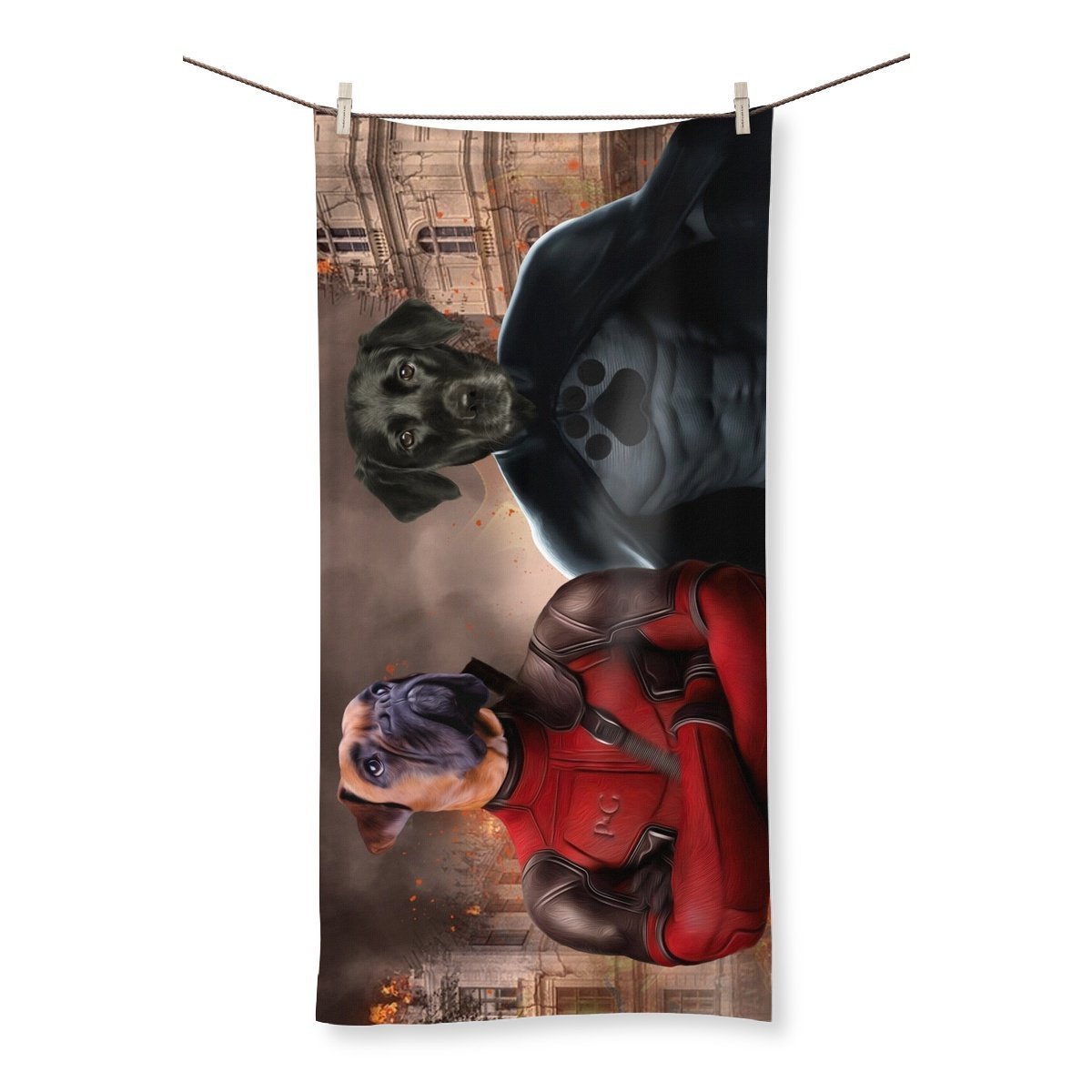 Pet Portraits | Super Dogs: Custom Pet Towel | Paw & Glory