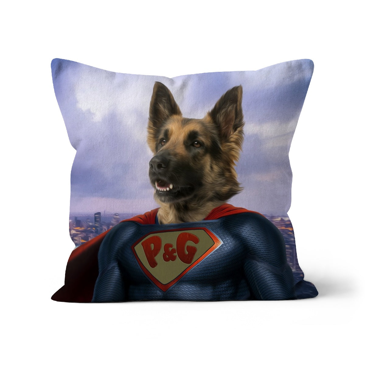 Super Pet: Custom Pet Pillow - Paw & Glory - Dog Portraits - Pet Portraits