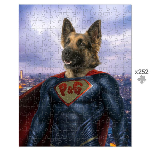 Super Pet Custom Pet Puzzle | Funny Pet Portrait | Paw & Glory