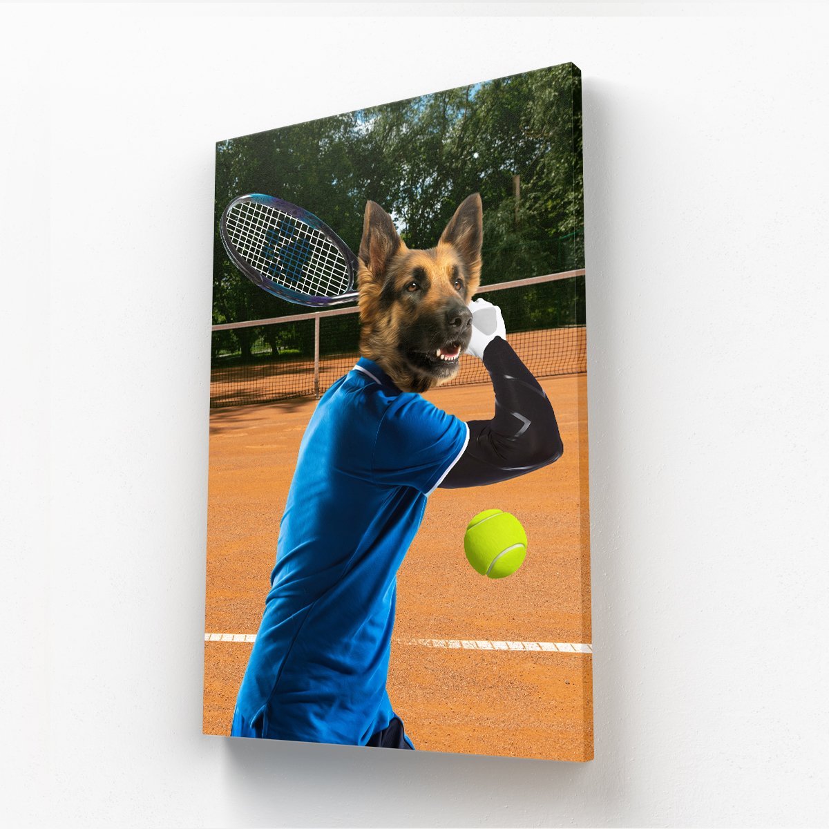 Pet Portraits | Tennis Icon: Custom Pet Canvas | Paw & Glory