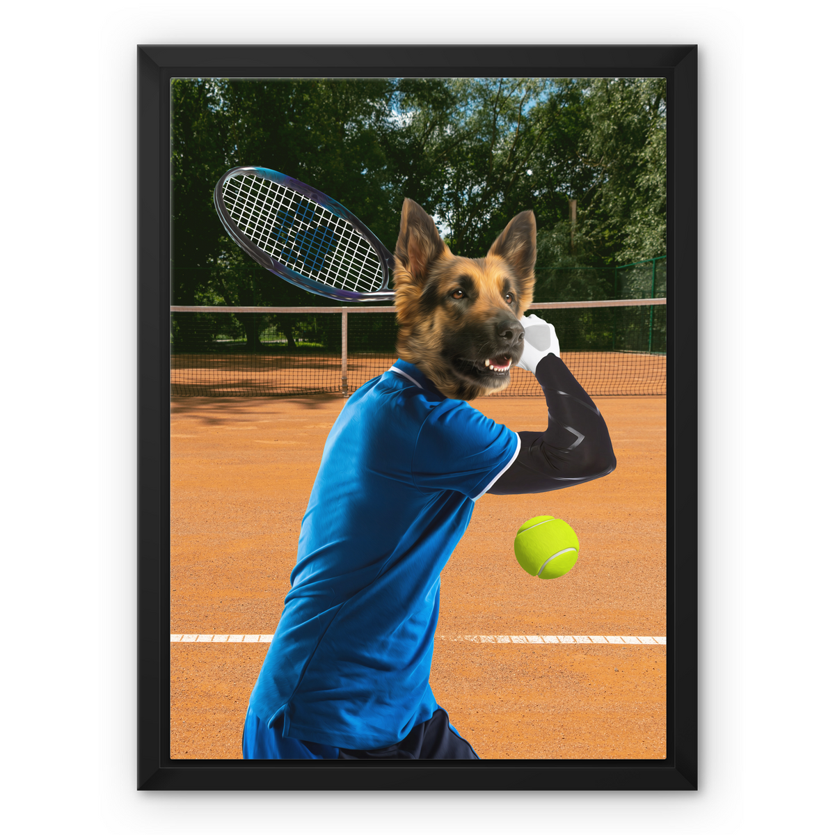 Pet Portraits | Tennis Icon: Custom Pet Canvas | Paw & Glory