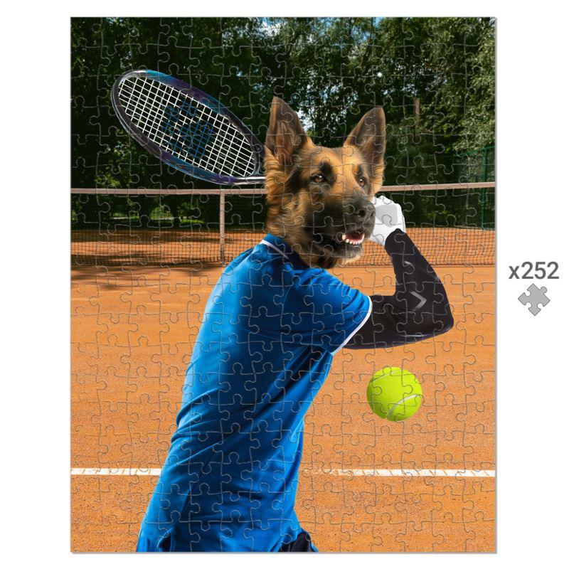 Pet Portraits | Tennis Icon: Custom Pet Puzzle | Paw & Glory