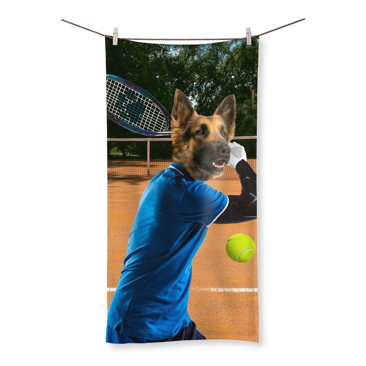 Pet Portraits | Tennis Icon: Custom Pet Towel | Paw & Glory