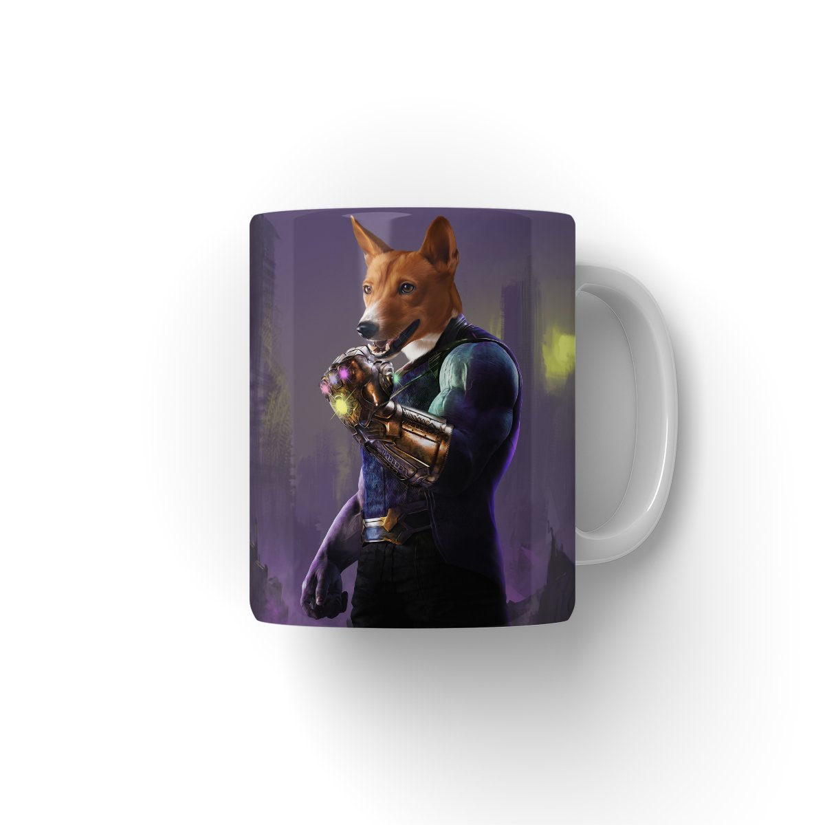 Pet Portraits | Thanos (Marvel Inspired): Custom Pet Coffee Mug | Paw & Glory