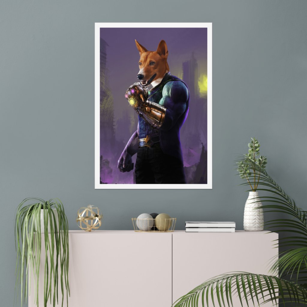 Pet Portraits | Thanos (Marvel Inspired): Custom Pet Poster | Paw & Glory