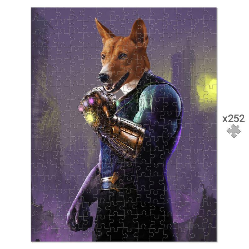 Pet Portraits | Thanos (Marvel Inspired): Custom Pet Puzzle | Paw & Glory