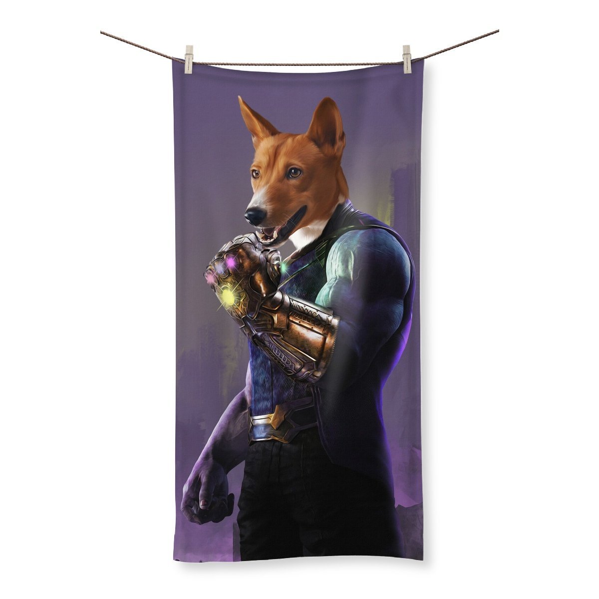 Cosmic Titan Custom Pet Towel | Custom Pet Portrait | Paw & Glory