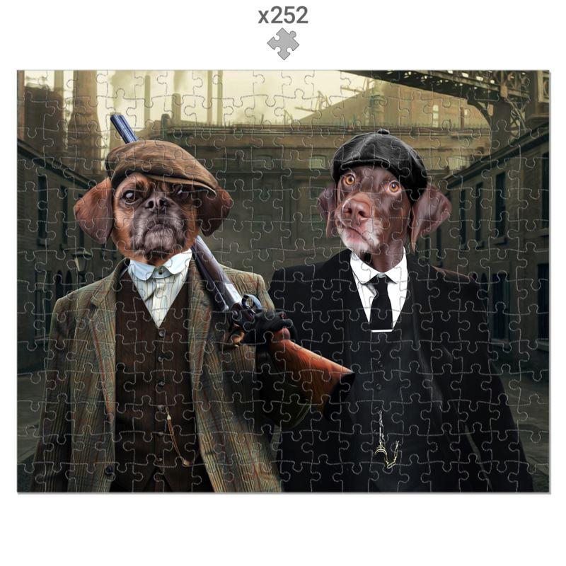 1920s Gangster Duo Custom Pet Puzzle | Pet Lover Gift | Paw & Glory