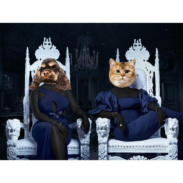 Reality Duo Custom Digital Download Pet Portrait | Pet Portrait From Photo | Paw & Glory