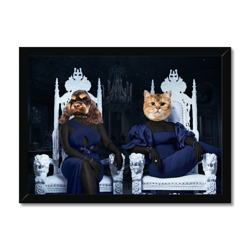 Pet Portraits | The 2 Housewives Of Atlanta: Custom Pet Portrait | Paw & Glory