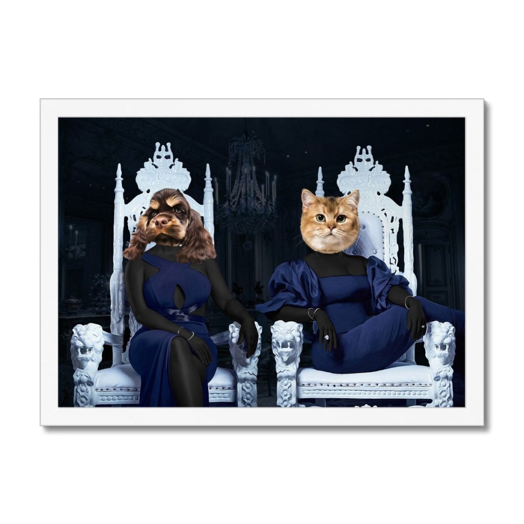 Pet Portraits | The 2 Housewives Of Atlanta: Custom Pet Portrait | Paw & Glory