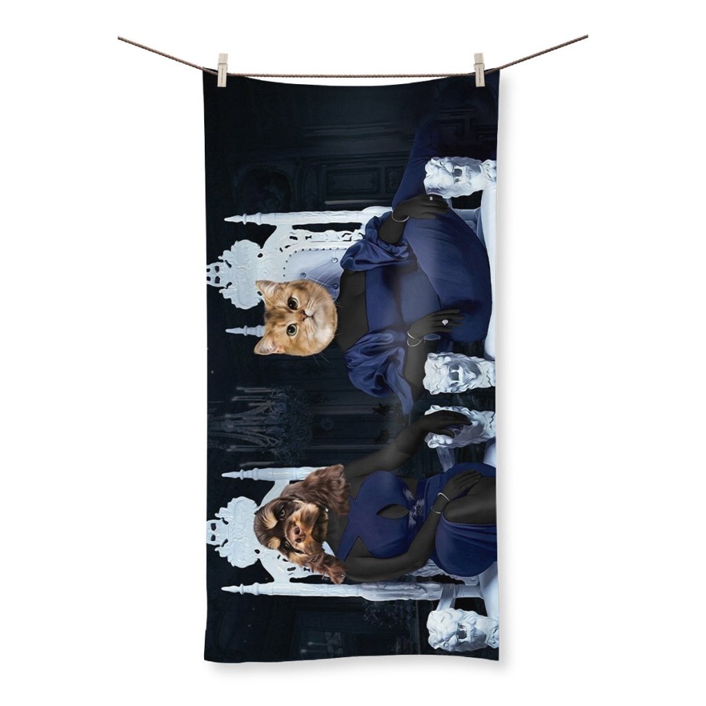 Pet Portraits | The 2 Housewives Of Atlanta: Custom Pet Towel | Paw & Glory