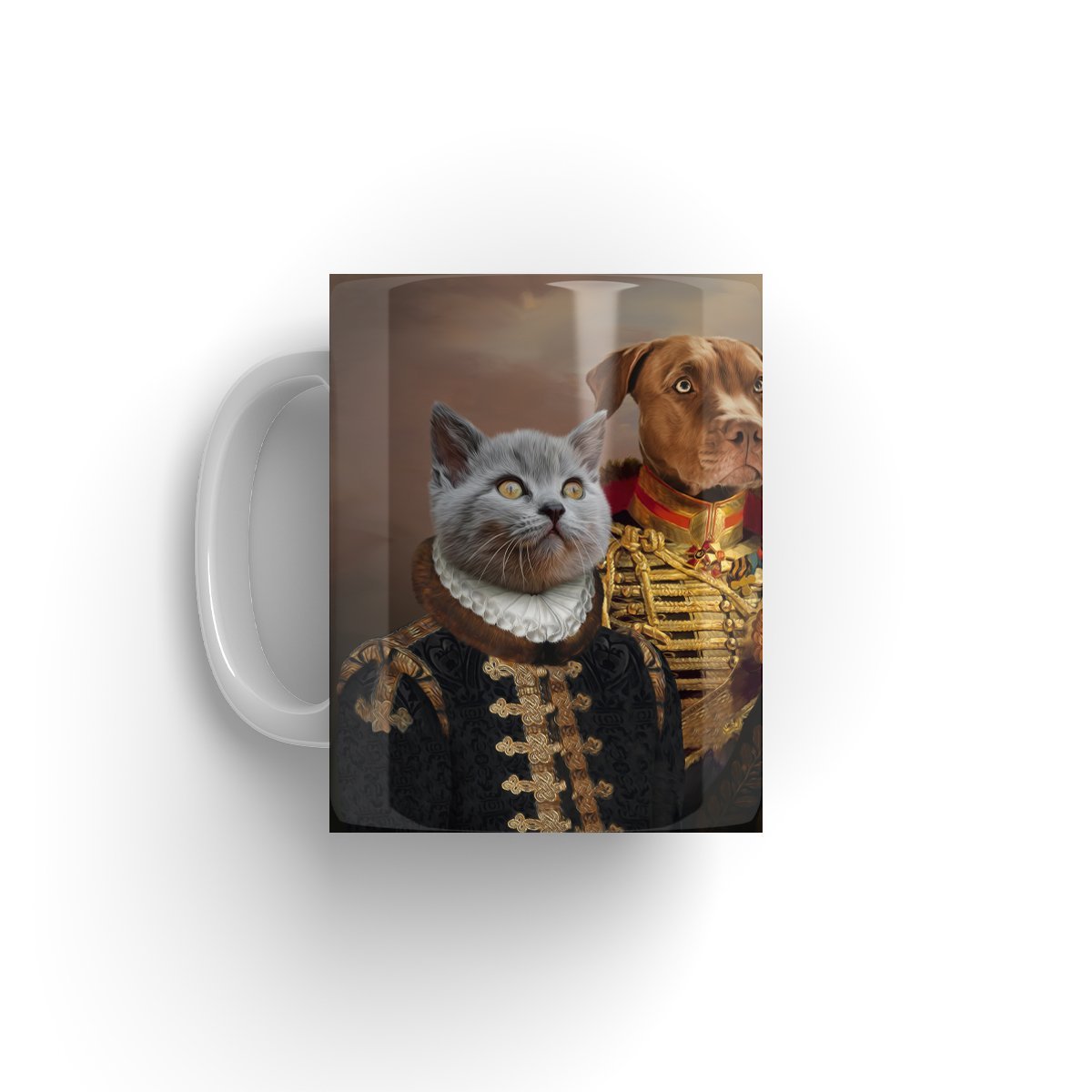 Pet Portraits | The 3 Brothers In Arms: Custom Pet Coffee Mug | Paw & Glory