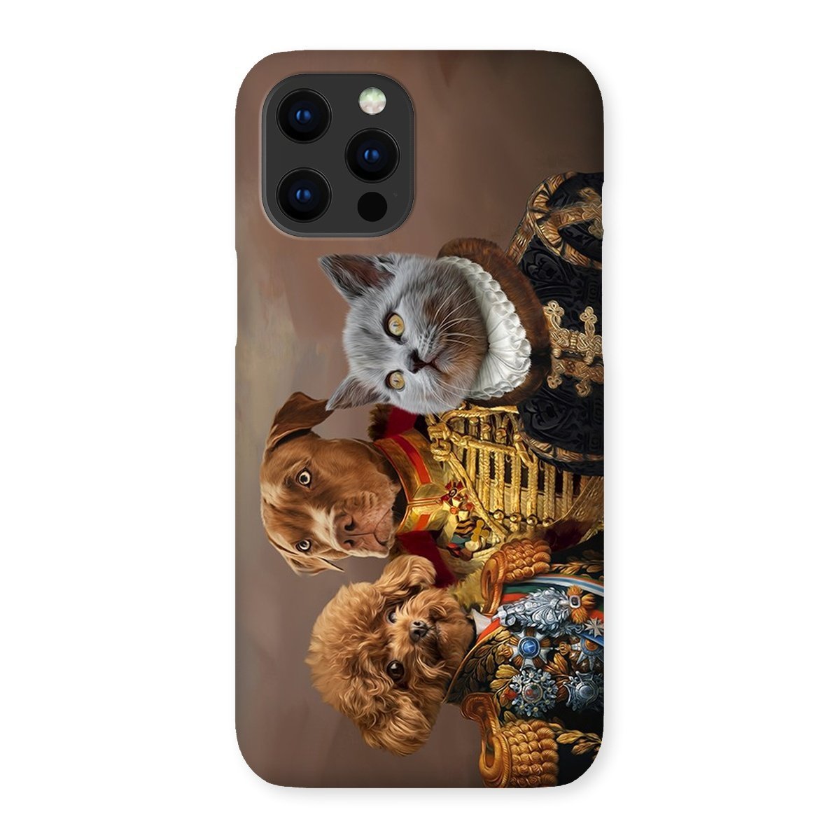 Pet Portraits | The 3 Brothers In Arms: Custom Pet Phone Case | Paw & Glory