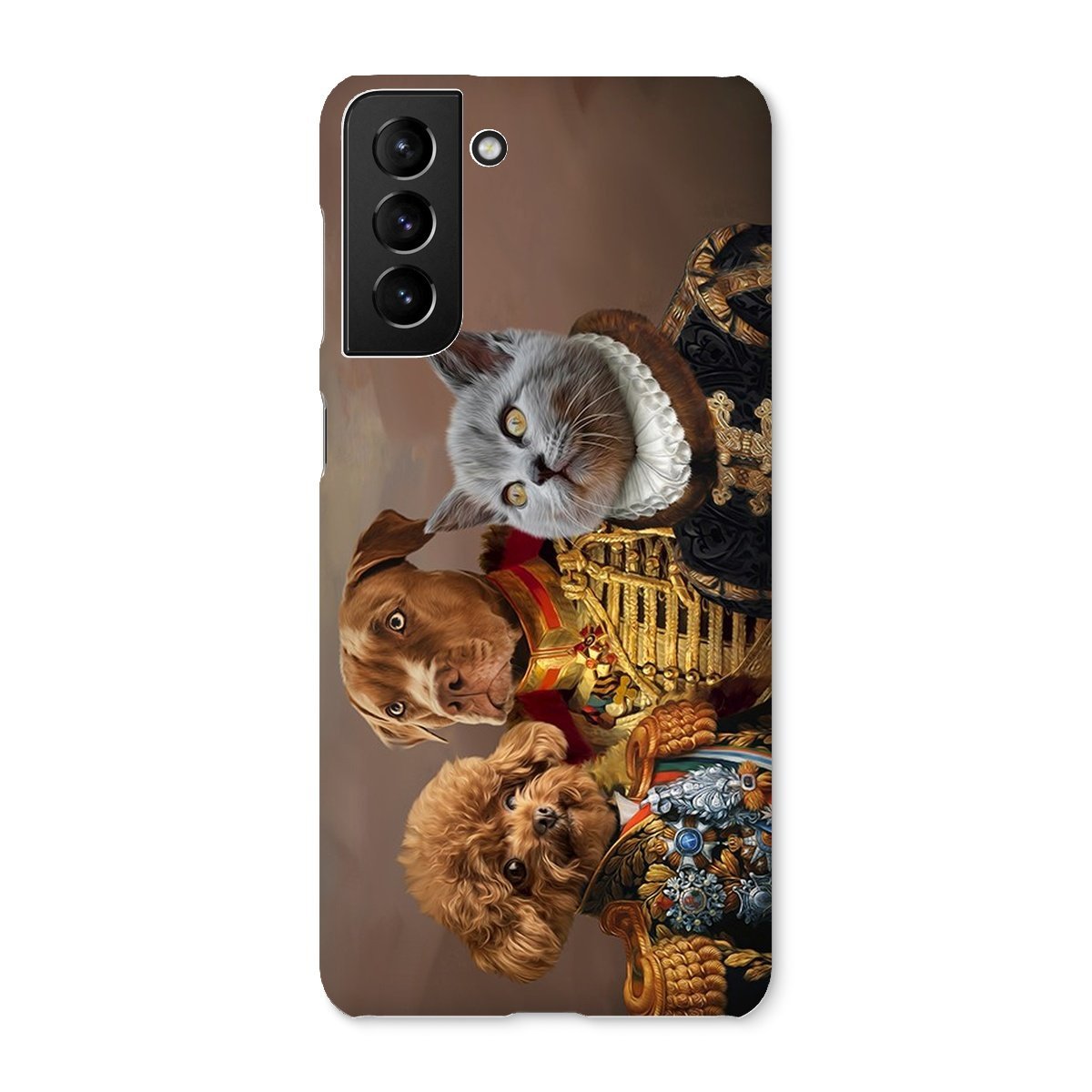 Pet Portraits | The 3 Brothers In Arms: Custom Pet Phone Case | Paw & Glory