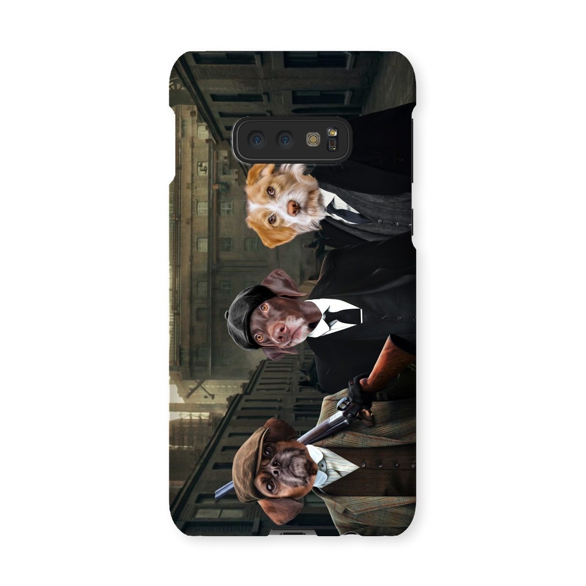 Pet Portraits | The 3 Brothers (Peaky Blinders Inspired): Custom Pet Phone Case | Paw & Glory