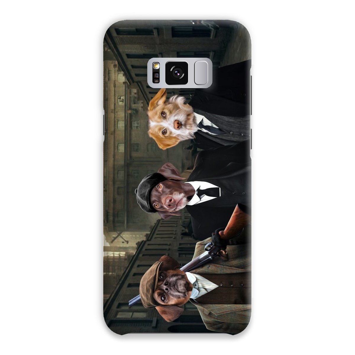 Pet Portraits | The 3 Brothers (Peaky Blinders Inspired): Custom Pet Phone Case | Paw & Glory
