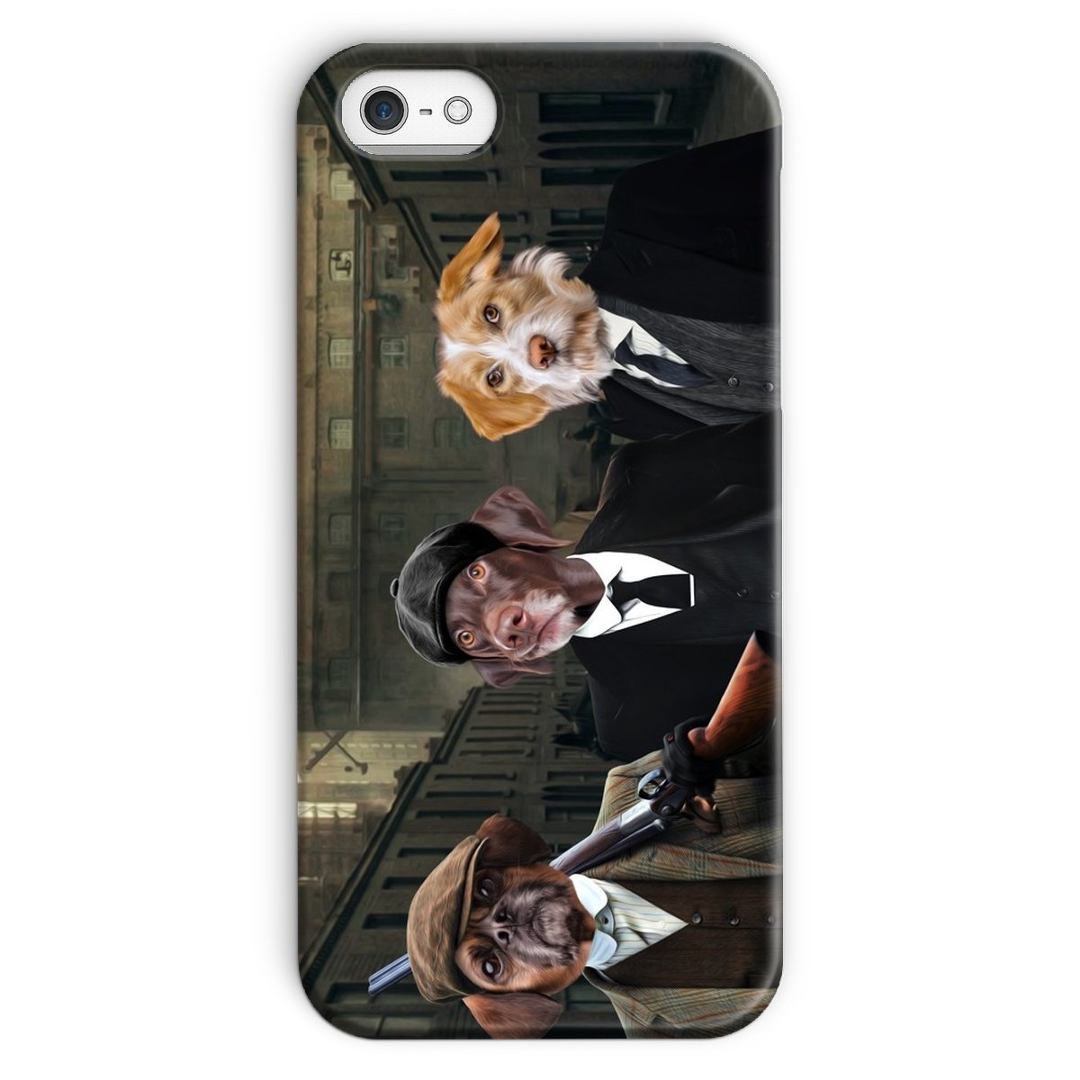 Pet Portraits | The 3 Brothers (Peaky Blinders Inspired): Custom Pet Phone Case | Paw & Glory