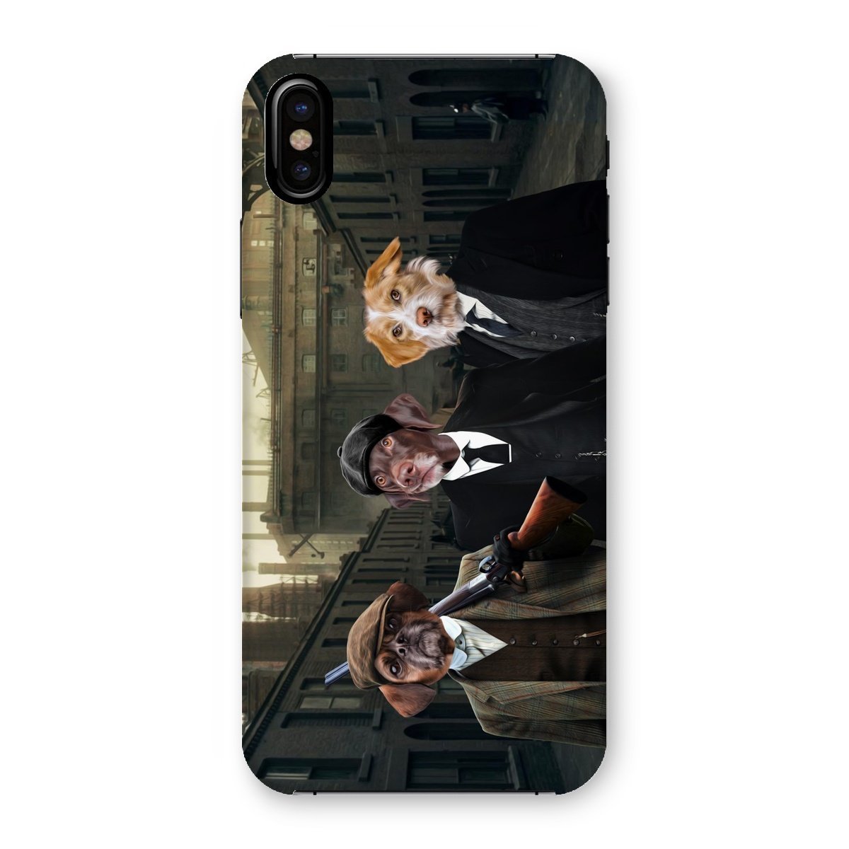 Pet Portraits | The 3 Brothers (Peaky Blinders Inspired): Custom Pet Phone Case | Paw & Glory